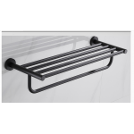 Towel Shelf - Round Mett Black 2200-12